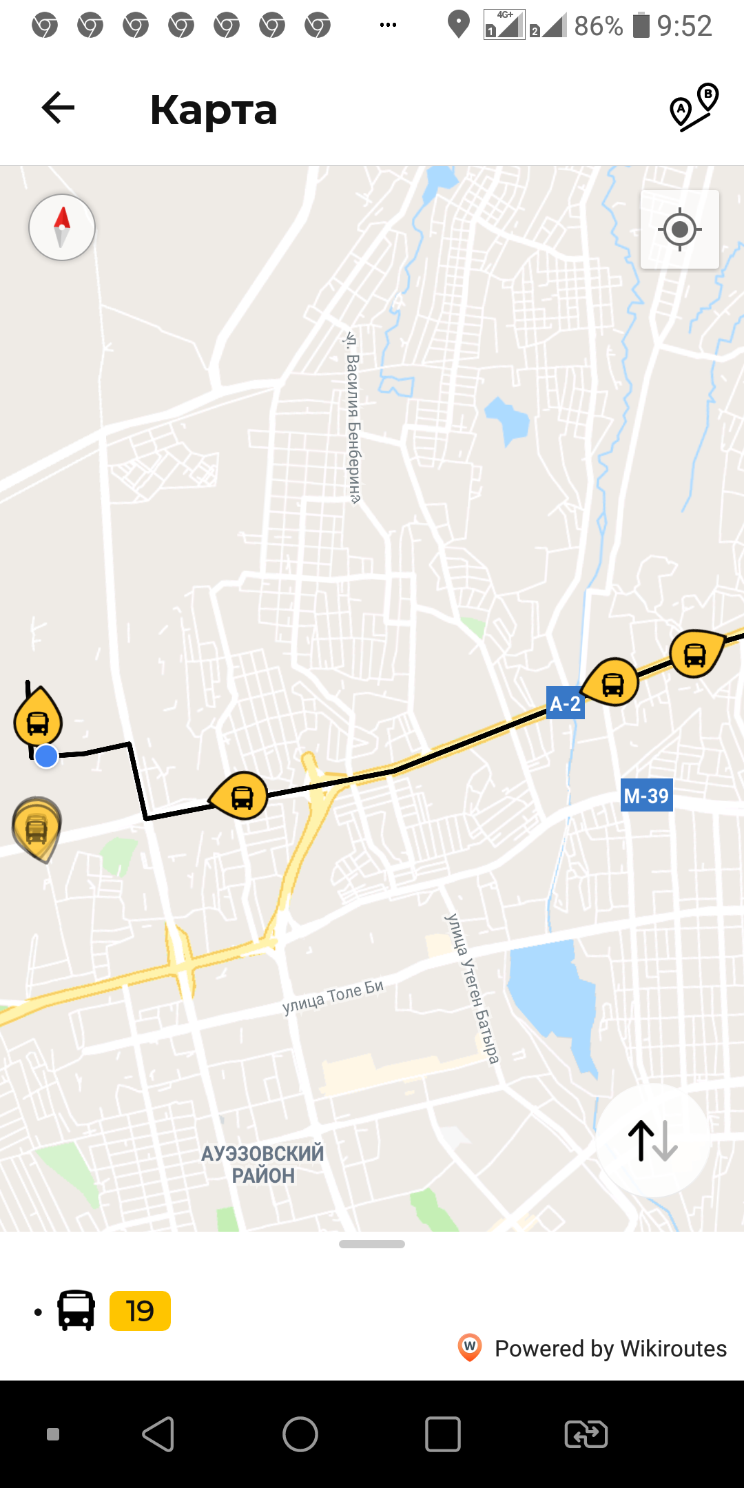 Карта алматы автобусы